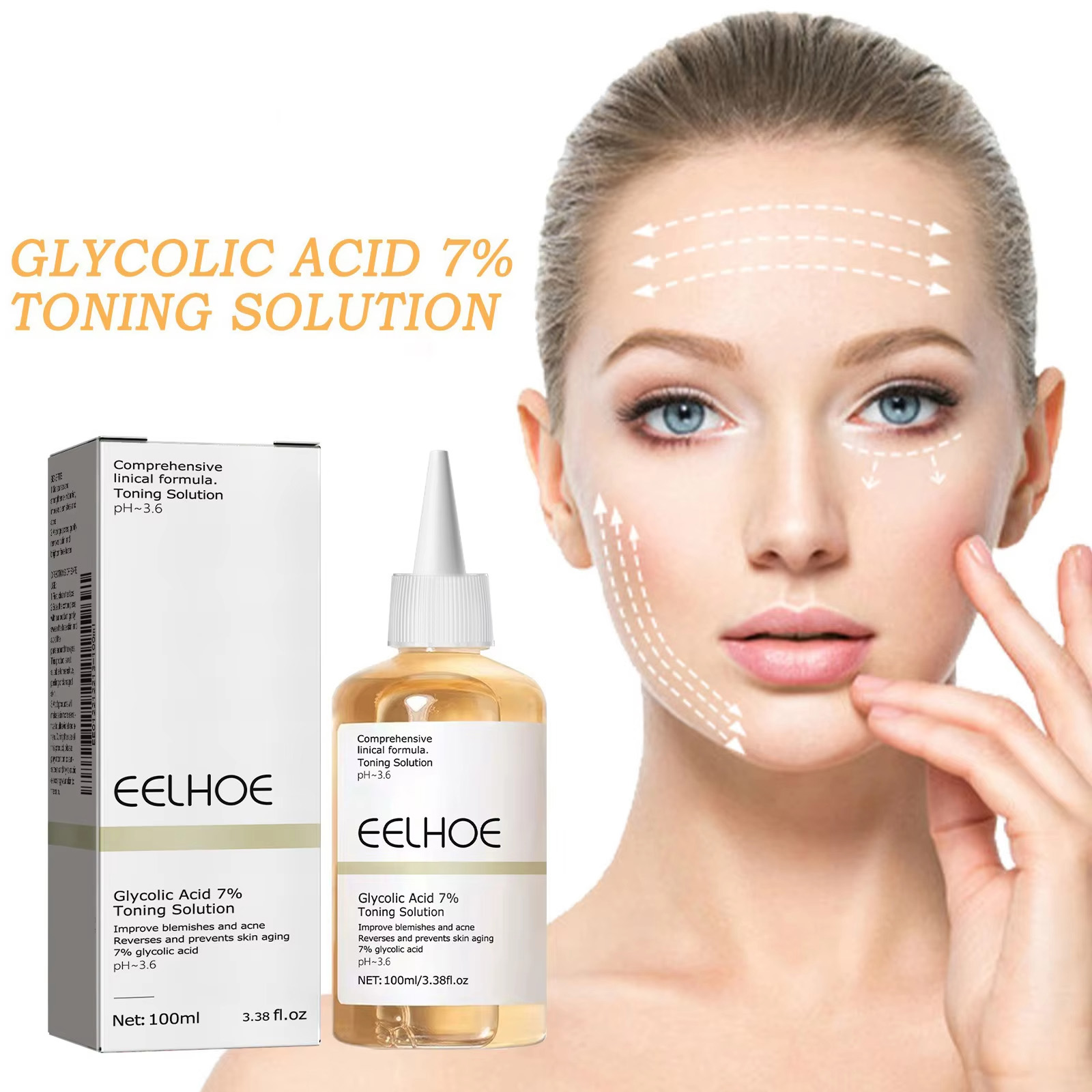 Luxury Skincare Brands - グリコール酸 7% トーニング ソリューション 角質除去トナー 毛穴縮小剤